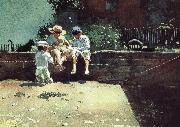 Winslow Homer Boys and kittens oil painting reproduction